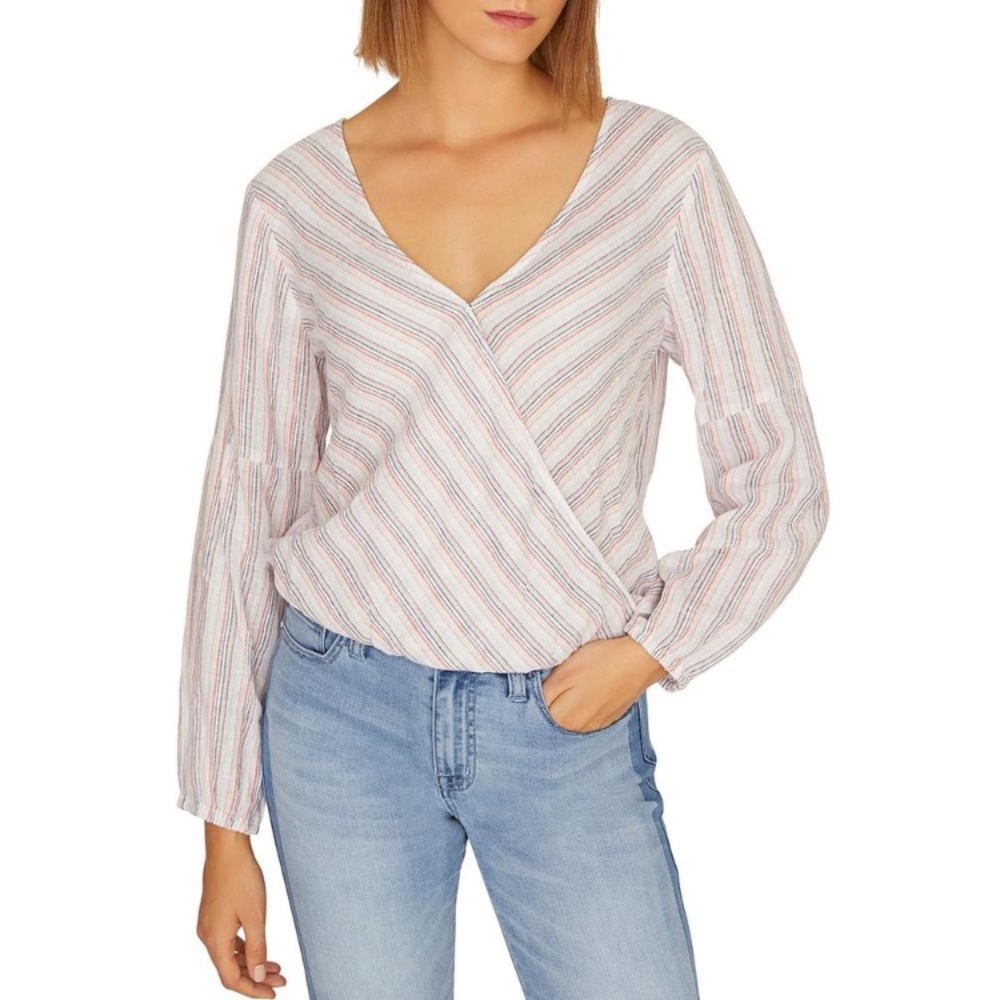 Sanctuary Sand Dune Wrapped Top